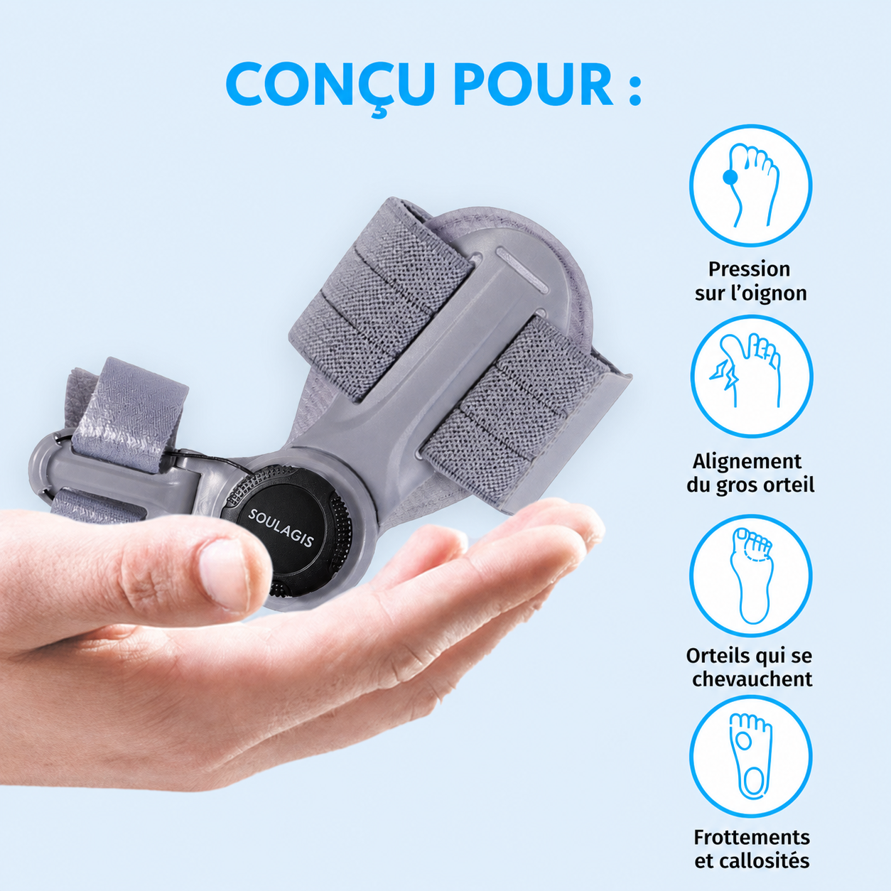 HalluxFlex Soulagis – visuel produit 3 en français