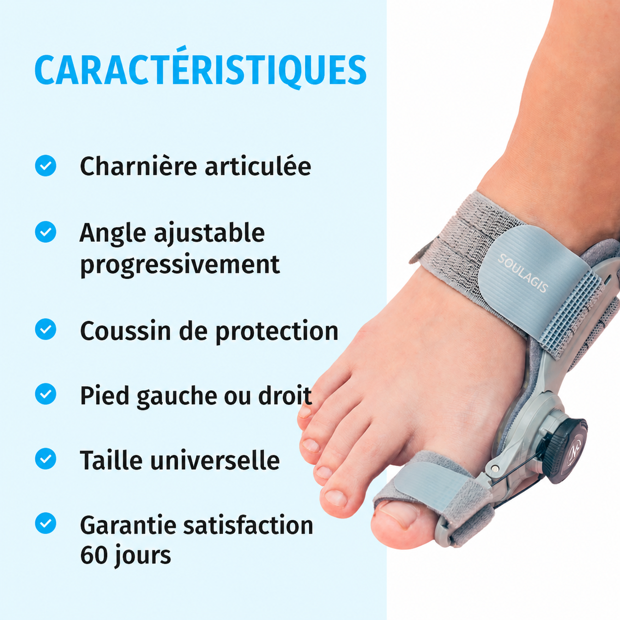 HalluxFlex Soulagis – visuel produit 4 en français