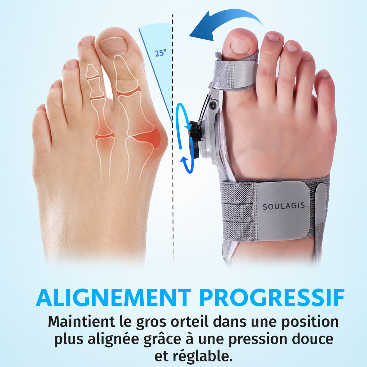 HalluxFlex Soulagis – visuel produit 7 en français