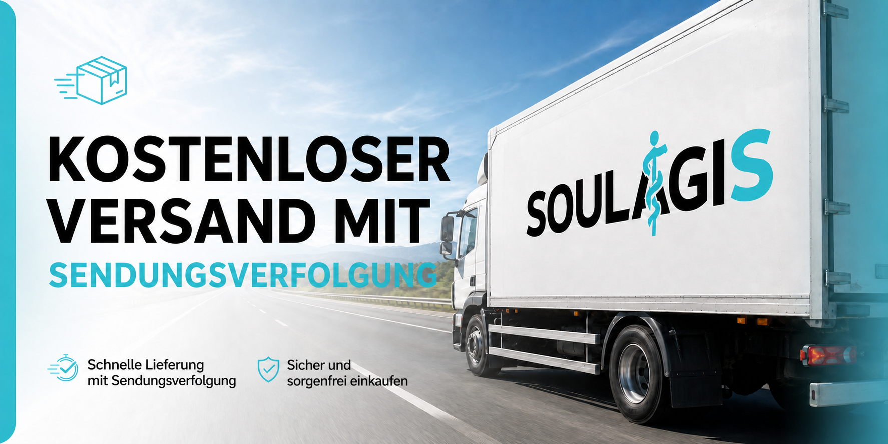 Soulagis kostenloser Versand mit Sendungsverfolgung